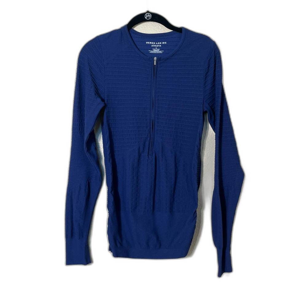 Derek Lam 10C Athleta Collab Navy Long Sleeve Athletic Short Stretch Medium